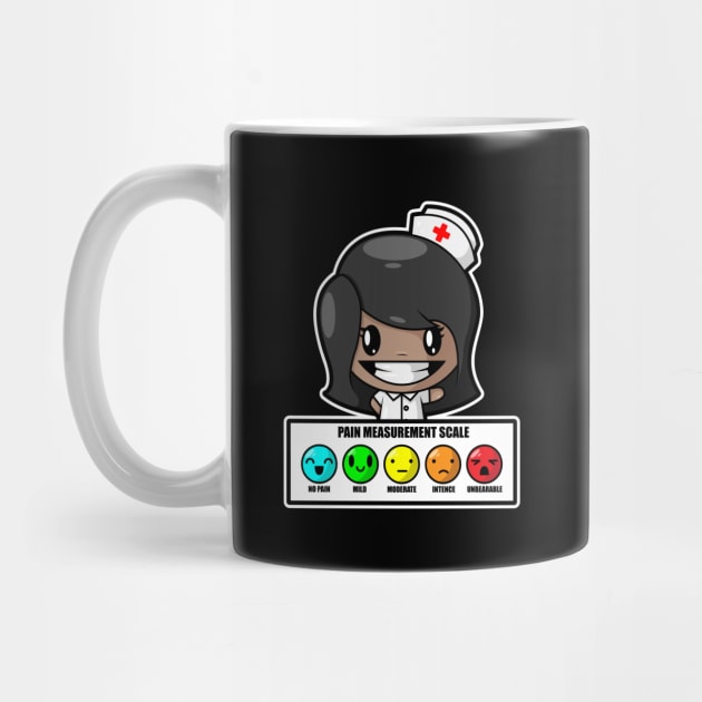 Black Nurse Pain Scale African American Black Pride Gift by SWIFTYSPADE